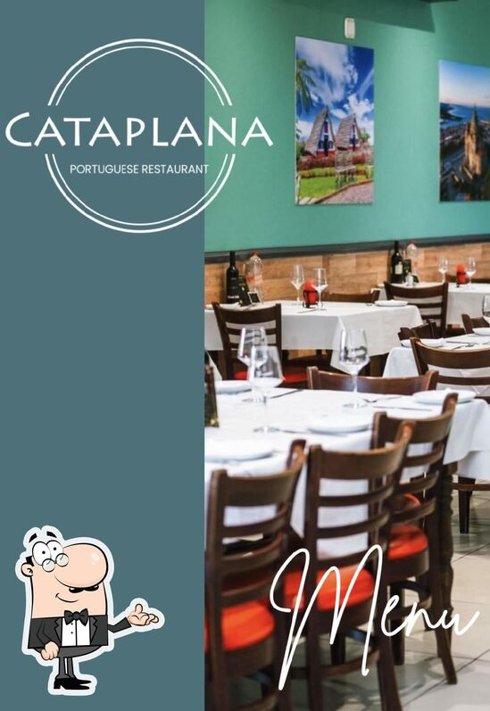Cataplana restaurant interior and menu cover